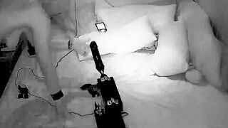 Mom fucks both holes with a 10in sex toy (second watch)