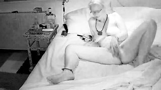 Mom fucks both holes with a 10in sex toy (second watch)