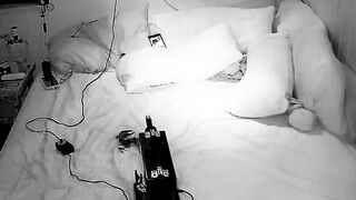Mom fucks both holes with a 10in sex toy (second watch)
