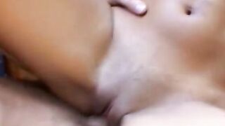 Lucky guy with big penis plows 2 Cutie broads on couch