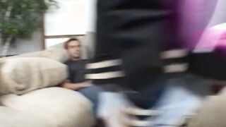 two Teeny Vs two Huge Penis