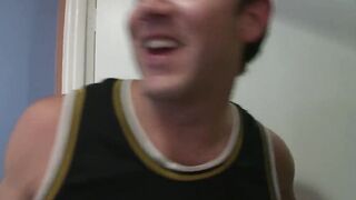 Natural boobs Vanessa gets her twat fuck into the office