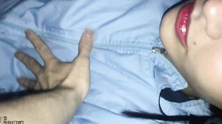 My stepbrother fucks my cunt while we view a clip FULL STORY