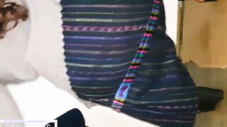Huge booty Chapina with the three best things Beach, chelas and kinky sex