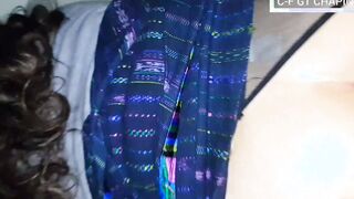 Huge booty Chapina with the three best things Beach, chelas and kinky sex