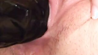 The age to enjoy huge toys into booty and Hot pink desired vagina
