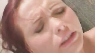 Randy dick blowing ho rocks penis into her asshole before taking facial