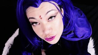 CAST A SUCCUBUS SPELL ON EIGHTEEN TITAN RAVEN, NUT ON HER FACE three TIMES!!