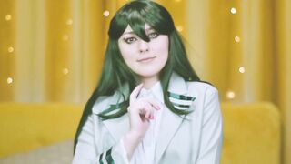 MY HERO ACADEMIA: Froppy loves BONDAGE, huge Bakugo's dick and booty fucking after classes - pov Close Up Spooky Boogie