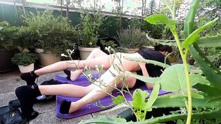 Fucking inside outside on balcony - hope neighbors won't find us with the best fellatio at the end by ex-wife