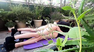 Fucking inside outside on balcony - hope neighbors won't find us with the best fellatio at the end by ex-wife