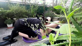 Fucking inside outside on balcony - hope neighbors won't find us with the best fellatio at the end by ex-wife