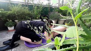 Fucking inside outside on balcony - hope neighbors won't find us with the best fellatio at the end by ex-wife