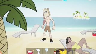 Fuckerman - Island boy Anal interracial Double Penetration Sex on the beach
