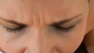 Vulgar thot opens wide and takes rough dick in her warm soak mouth