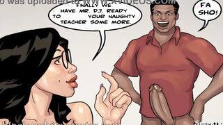 Detention season #3 Ep.#8 - School Girl Caught Professor getting gangbanged ON Campus Multiple Cumshot