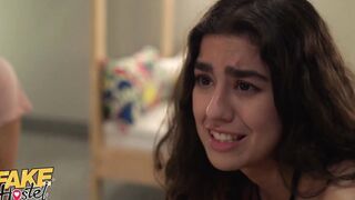 Fake Hostel Mistaken sex roleplay sees Italian backpacker teased