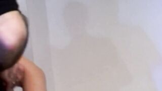 Boob hoe touched her cunt while looking at porn photos, boned her