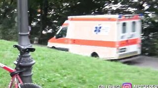 Pornocasting auf dem Oktoberfest mit Franzi - Outdoors blasen mit Spermawalk - Aische Pervers