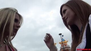 Pornocasting auf dem Oktoberfest mit Franzi - Outdoors blasen mit Spermawalk - Aische Pervers