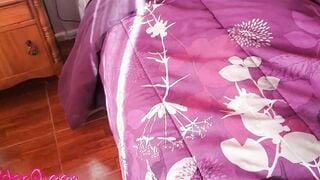 Stepmom shares bed with Hot stepson.. surprise for her