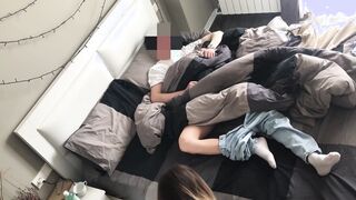 The maid blown a cock and straddled her boss