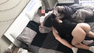 The maid blown a cock and straddled her boss