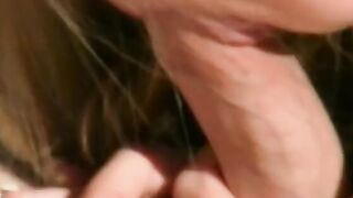 Huge penis for this incredible blonde haired eighteen cunt with mouth with super sexy melons poolside