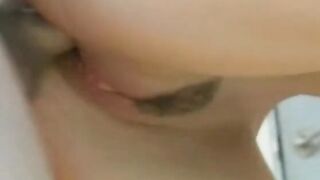 Huge penis for this incredible blonde haired eighteen cunt with mouth with super sexy melons poolside