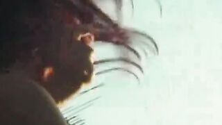 Dark Haired fucking stud on lawn