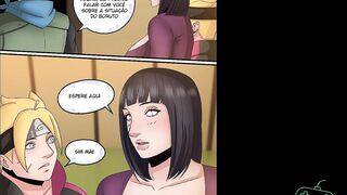 Naruto Cartoon, Konohamaru fudendo as Milfs Sakura e Hinata