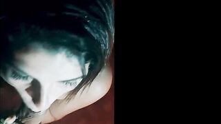 AMAZINGLY HOT BLONDE WITH A LONG BOOTY GETS THE CUM ON HER FACE AND OFFER ME A