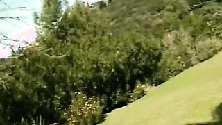 Girls getting it on on the grass