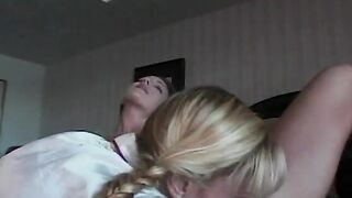 Super young lesbians with pretty bodies lick snatch and play with sex dildos