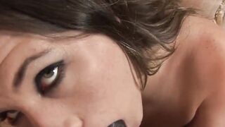 Holly Holmes is a 18 year old who has an interracial plowed