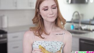 XStepSIS.com - Small stepsister 18 yo Scarlet Skies obsessed with stepbrothers long penis