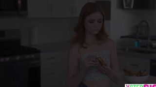 XStepSIS.com - Small stepsister 18 yo Scarlet Skies obsessed with stepbrothers long penis