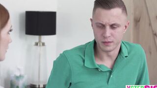 XStepSIS.com - Small stepsister 18 yo Scarlet Skies obsessed with stepbrothers long penis