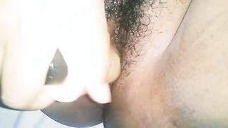 Mexican chubby cunt with mouth masturbates with her 19 cm vibrator