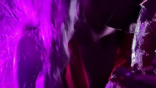 close up transparent toy sucking off. Hottie blonde tries her new dildo and her holes - march