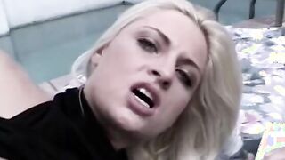 Beauty hoe give blowjob then takes dick inside booty and jizzed on mouth and face