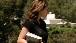 The college girl gets her cunt penetrated by the music professor
