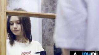 JOYMII - Slutty 18yo Eighteen Welcomes Her New Stepbrother With A Pretty Morning Banged!