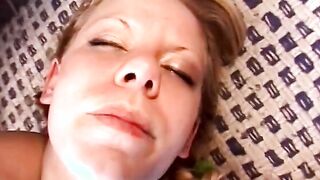 Super cuttie likes the feeling of a long pole deep into her soak pussy