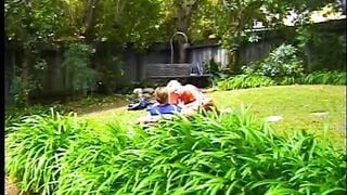 Bae blonde bimbos offer oral sex, takes a rough penis and facial outside