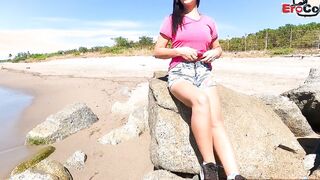 German slender Cougar pick up for beach outdoors sexdate