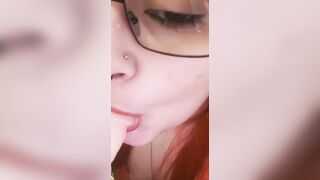 Simulation with a fake oral sex