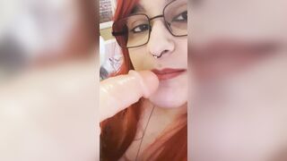 Simulation with a fake oral sex