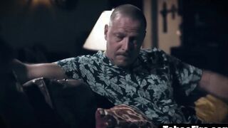 Naive teenie schoolgirl catfished then boned hard by older professor