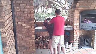 Cheating skank fiance caught on cc tv